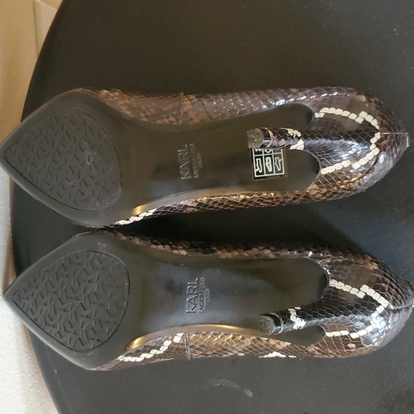 Décolleté KARL LAGERFELD Royale Donna - Punta, Tacco 7,6 Cm E Plantare Memory Foam - Scarpe Eleganti Per Ufficio E Serate